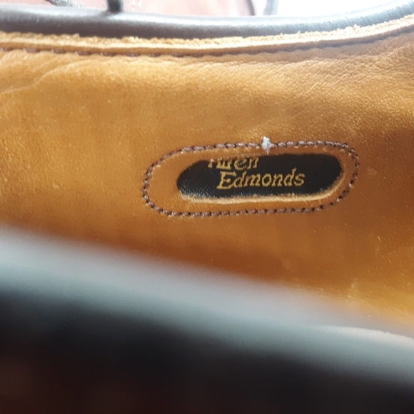 VTG Allen Edmonds Byron Made in Italy Men\'s Size10 3E Chili Brown Oxford main image 6